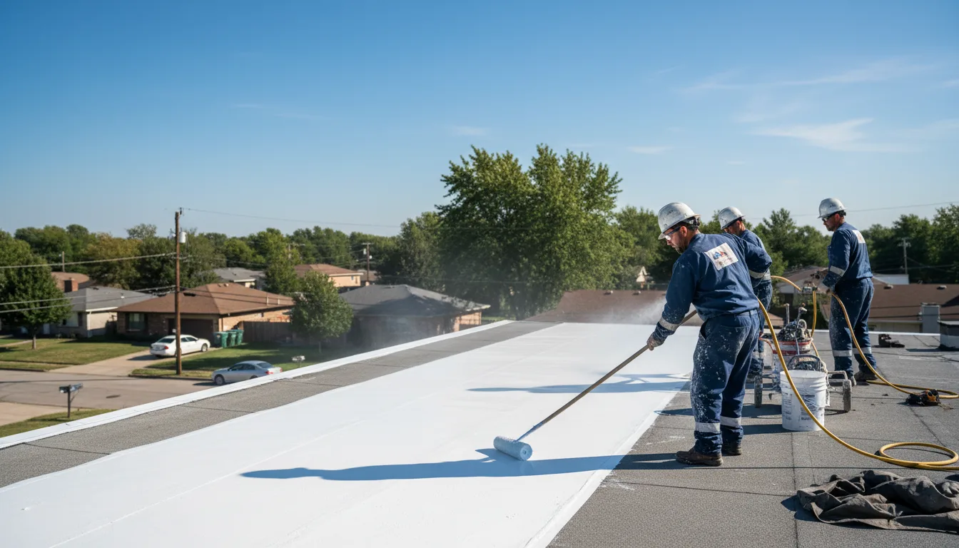 Commercial roof coating in Elton, LA near me